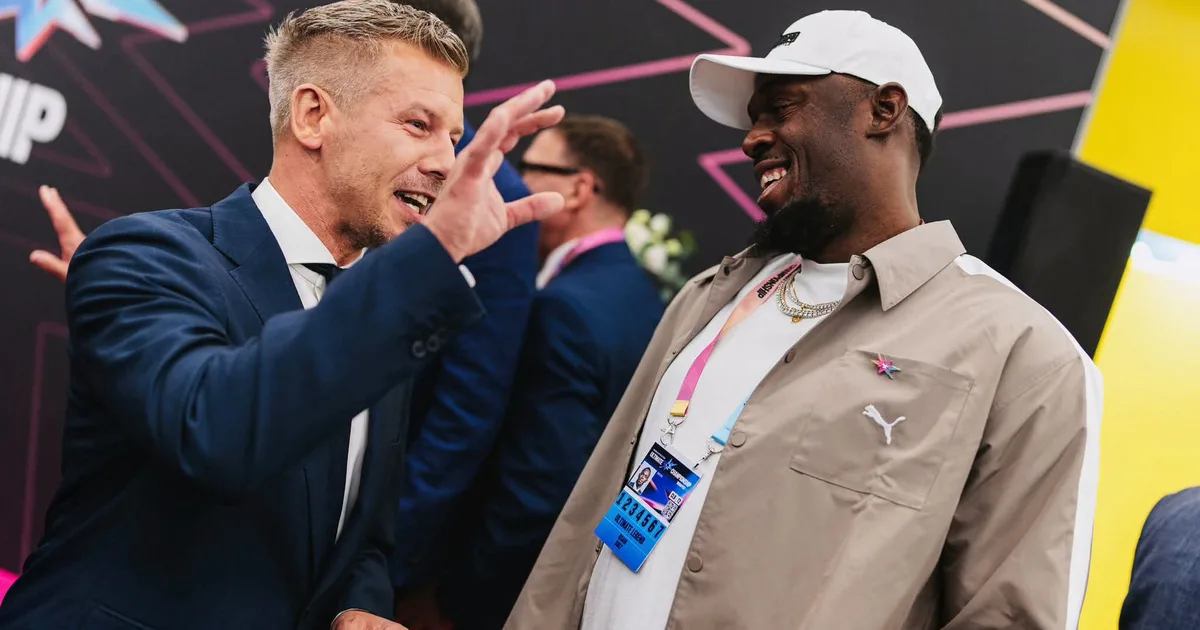 Usain Bolt és Magyar Péter találkozott Budapesten