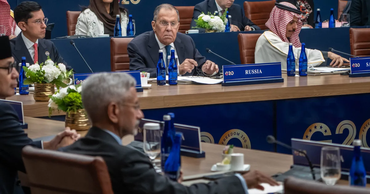 G20 külügyminiszterek fotózása maradt el Lavrov miatt