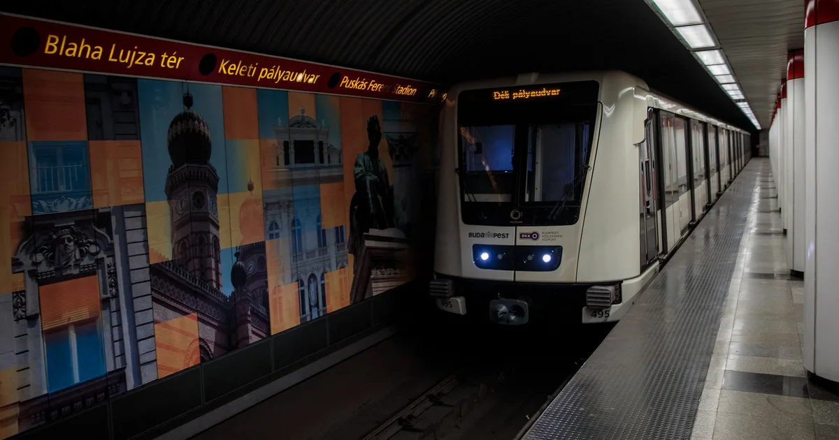 Leállt az M2-es metró egy szakaszon, pótlóbuszokra terelik az utasokat